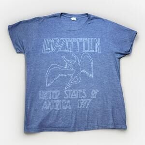 Vintage Led Zeppelin United States of America Tour 1977 T-Shirt Men’s Size L